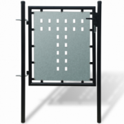 Poarta neagra pentru gard 100 x 150 cm