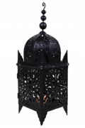 Lampa metalica marocana lucrata manual, 30cm inaltime