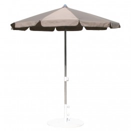 Umbrela rotunda MIAMI, 200cm ,  argintiu/gri