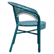 Scaun suprapozabil ISABELLE 66x71x76 cm albastru/alb Scaun suprapozabil ISABELLE 66x71x76 cm albastru/alb