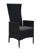 Scaun cu spatar rabatabil ENCORE 59x62x111 negru/gri
