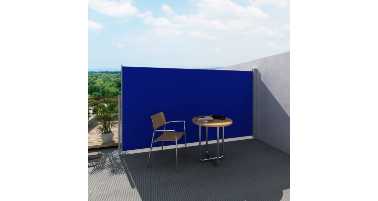 Panou separator glisant pentru terasa 180 x 300 cm, Albastru