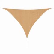 Panza parasolar din HDPE triunghiulara, 5 x 5 x 5 m, bej