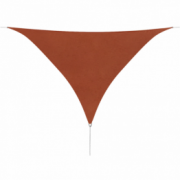 Parasolar din tesut Oxford, triunghiular 3.6x3.6x3.6m, Teracota