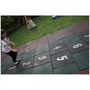 Sotron din Pavele cauciuc cu protectie la cadere 2 cm