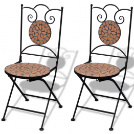 Set de 2 scaune din mozaic,...