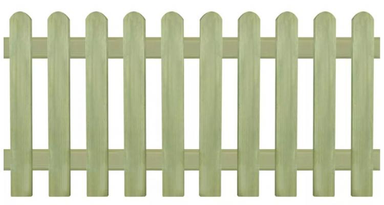Gard din tarusi, lemn de pin tratat, 170×80 cm 6/9 cm kivi.ro