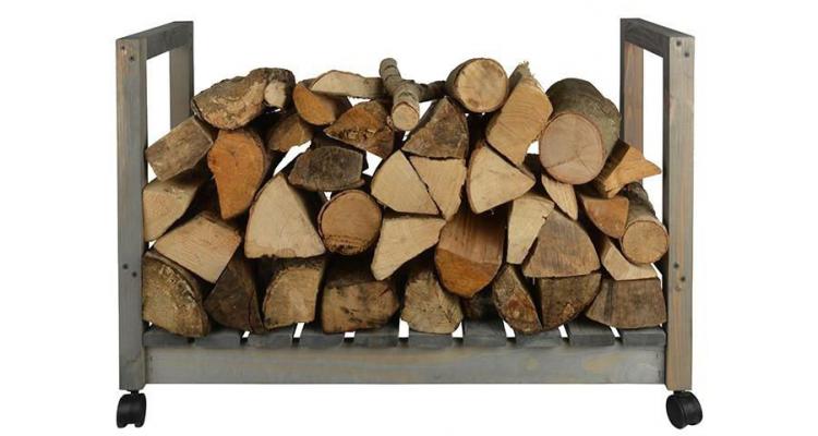 Cutie depozitare lemne pe roti Esschert Design