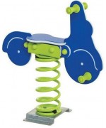 Balansoar pe arcuri HDPE scuter cu prindere pe beton Balansoar pe arcuri HDPE scuter cu prindere pe beton