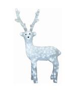 Figurina decorativa de Craciun, din acril, tip REN, 83 - 50 cm, 200 leduri, ALB RECE Figurina decorativa de Craciun, din acril, tip REN, 83 - 50 cm, 200 leduri, ALB RECE