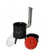 Cazan de gatit cu lemne, include capac si polonic, 14 L