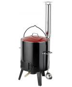 Cazan de gatit cu lemne, include capac si polonic, 14 L