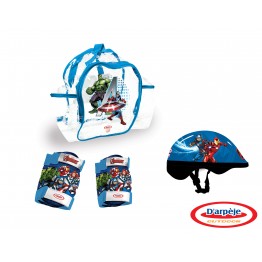 AVENGERS - SET PROTECTIE in rucsac (CASCA, GENUNCHIERE, COTIERE)