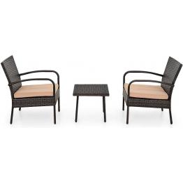 Set 3 piese IBIZA  maro/bej