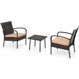 Set 3 piese IBIZA  maro/bej