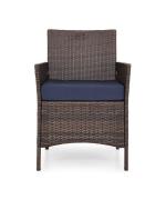 Set 3 piese DARWIN maro/albastru