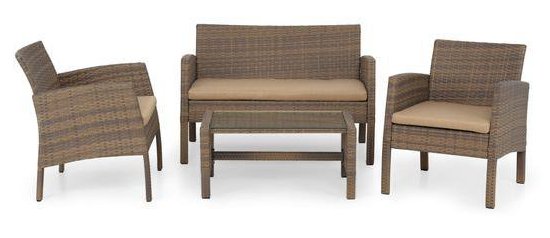 Set 4 piese BARCA  natur/bej