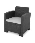 Set mobilier 2 fotolii, canapea si masuta de exterior poliratan PONTE