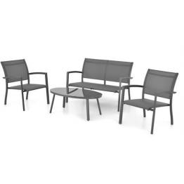 Set 4 piese CANE  gri/negru