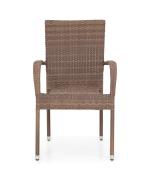 Set 4 scaune si masa AMAYA  maro/natur Set 4 scaune si masa AMAYA  maro/natur