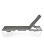 Set 2 sezlonguri si masuta YATI  alb/gri Set 2 sezlonguri si masuta YATI  alb/gri