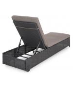 Sezlong ENCORE negru/gri