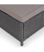 Sezlong ENCORE negru/gri