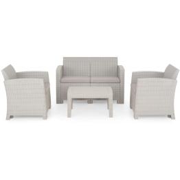 Set 2 fotolii, canapea si masuta MODENA gri/gri