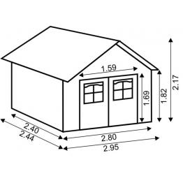 Magazie din lemn pentru...