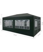 Cort pentru petrecere, verde, 3 x 6 m