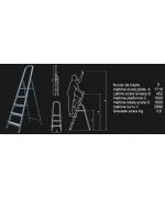 Scara cu 5 trepte din aluminiu