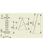 Scara de aluminiu dubla 2 x7 trepte