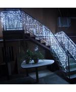 Instalatie luminoasa de Craciun, tip franjuri / turturi, 20 metri, 400 LED-uri, ALB RECE Instalatie luminoasa de Craciun, tip franjuri / turturi, 20 metri, 400 LED-uri, ALB RECE