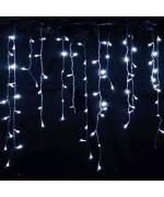 Instalatie luminoasa de Craciun, tip franjuri / turturi, 20 metri, 400 LED-uri, ALB RECE Instalatie luminoasa de Craciun, tip franjuri / turturi, 20 metri, 400 LED-uri, ALB RECE