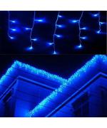 Instalatie de Craciun, tip franjuri / turturi, 5 m, 120 leduri, albastru Instalatie de Craciun, tip franjuri / turturi, 5 m, 120 leduri, albastru