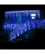 Instalatie de Craciun, tip franjuri / turturi, 5 m, 120 leduri, albastru Instalatie de Craciun, tip franjuri / turturi, 5 m, 120 leduri, albastru