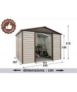 TS86 Magazie metalica pentru gradina, 243X197 cm