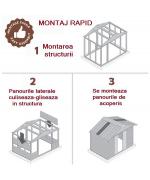 TS108 Magazie de gradina metalica TS108, 303x237