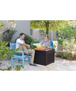 Lada pentru depozitat Cube rattan 208L-maro