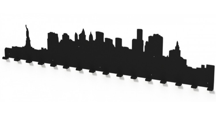 Cuier metalic NEW YORK -model 4019 Negru kivi.ro