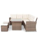 Coltar 5 piese MORENO  maro/crem