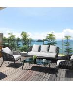 Set ANTALYA cu 2 fotolii, canapea si masuta