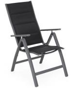 Set 2 scaune cu spatar reglabil EASY negru