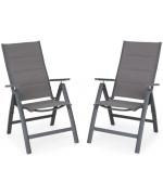 Set 2 scaune spatar reglabil EASY gri