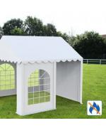 CORT EVENIMENTE PROFESSIONAL 3 X 3M, PVC ALB IGNIFUG