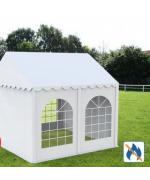 CORT EVENIMENTE PROFESSIONAL 3 X 3M, PVC ALB IGNIFUG