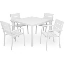 Set ESCALE cu 4 scaune, masa patrata