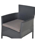 Scaun ENCORE 57x59x89 negru/gri