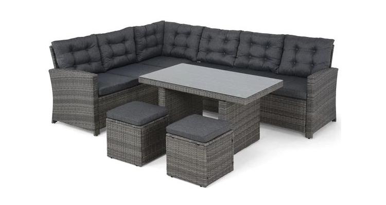 SEATON Set coltar 5 piese Seturi Grădină 2