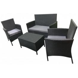 Set mobilier gradina, Lancaster, ratan sintetic, grafit